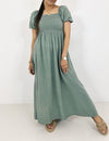 Musselin Maxikleid