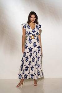 Maxikleid mit Schlitz