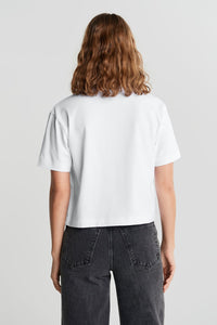 Gina Tricot Basic Tee weiß - Gluecksboutique®