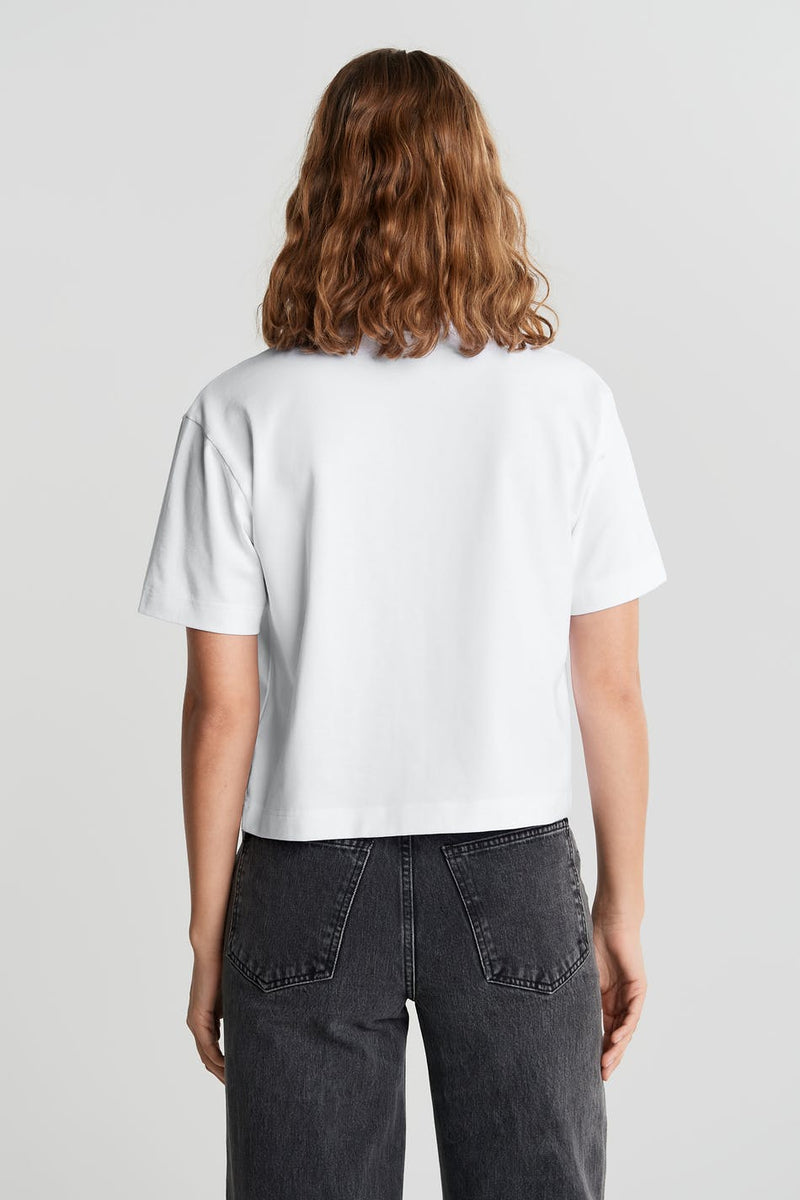 Gina Tricot Basic Tee weiß - Gluecksboutique®