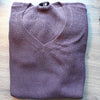 V Neck Knit Aubergine - Gluecksboutique®