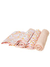 Sass & Belle Freya Schwan Mulltücher – 3er-Set - rosa - Gluecksboutique®
