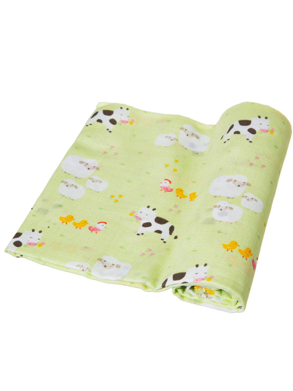 Sass & Belle Musselintuch Bauernhof 3er Set Baumwolle - Gluecksboutique®
