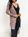 Cardigan mit Stoffguertel - Gluecksboutique®