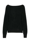 Galis Knit Off Shoulder schwarz - Gluecksboutique®