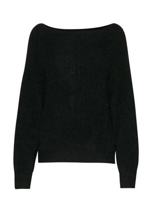 Galis Knit Off Shoulder schwarz - Gluecksboutique®