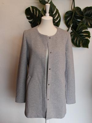 Mantel Sidney Link Light Grey Melange - Gluecksboutique®
