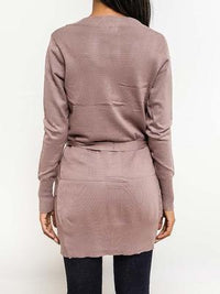 Cardigan mit Stoffguertel - Gluecksboutique®