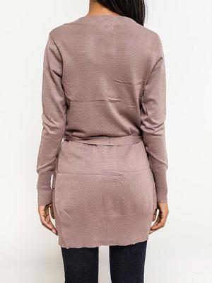Cardigan mit Stoffguertel - Gluecksboutique®