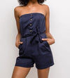 Playsuit mit cargo style bustier - Gluecksboutique®