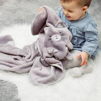 Decke Kitty Kat Babydecke grau - Gluecksboutique®