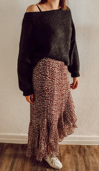 Galis Knit Off Shoulder schwarz - Gluecksboutique®