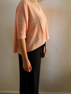 Ramie Top Ines apricote - Gluecksboutique®