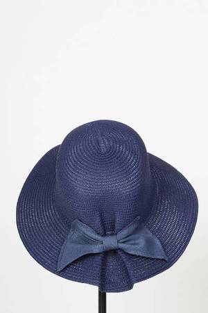Bowhat Hut mit Schleife navy - Gluecksboutique®
