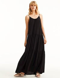 Maxikleid Vali schwarz - Gluecksboutique®