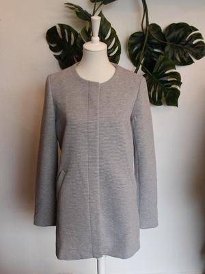 Mantel Sidney Link Light Grey Melange - Gluecksboutique®