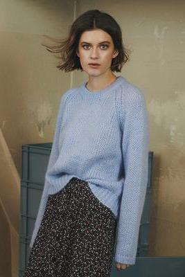 Carlie Mohair Blend Jumper light blue - Gluecksboutique®