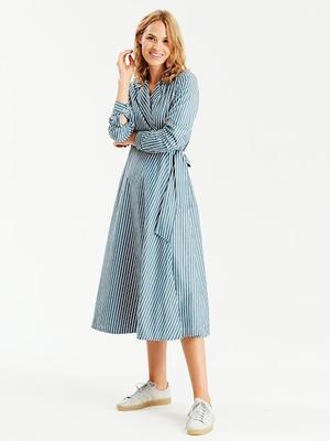 Kleid Otilia Regan Stripe Blue Mirage - Gluecksboutique®