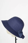 Bowhat Hut mit Schleife navy - Gluecksboutique®