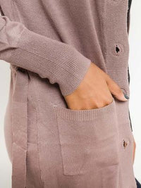 Cardigan mit Stoffguertel - Gluecksboutique®