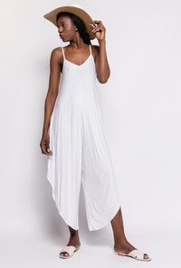 Jumpsuit in weis - Gluecksboutique®