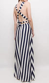 gestreiftes Maxikleid - Gluecksboutique®