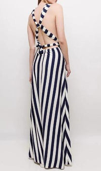 gestreiftes Maxikleid - Gluecksboutique®