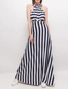 gestreiftes Maxikleid - Gluecksboutique®