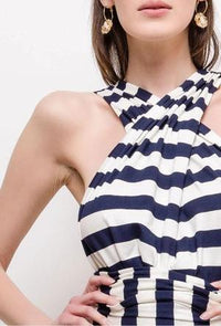 gestreiftes Maxikleid - Gluecksboutique®