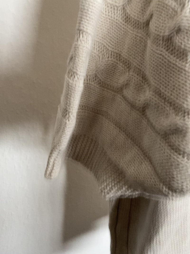Cardigan mit Zopfmuster