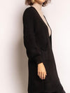 Cardigan mit Taschen, schwarz - Gluecksboutique®