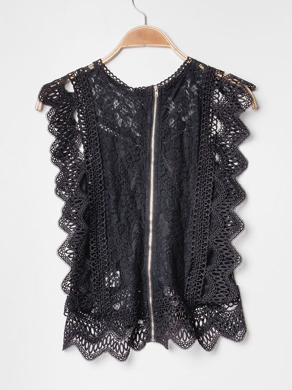 ärmelloses Crop Top schwarz - Gluecksboutique®