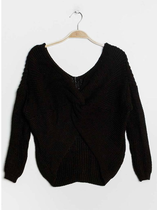Knot Pullover in vers. Farben - Gluecksboutique®
