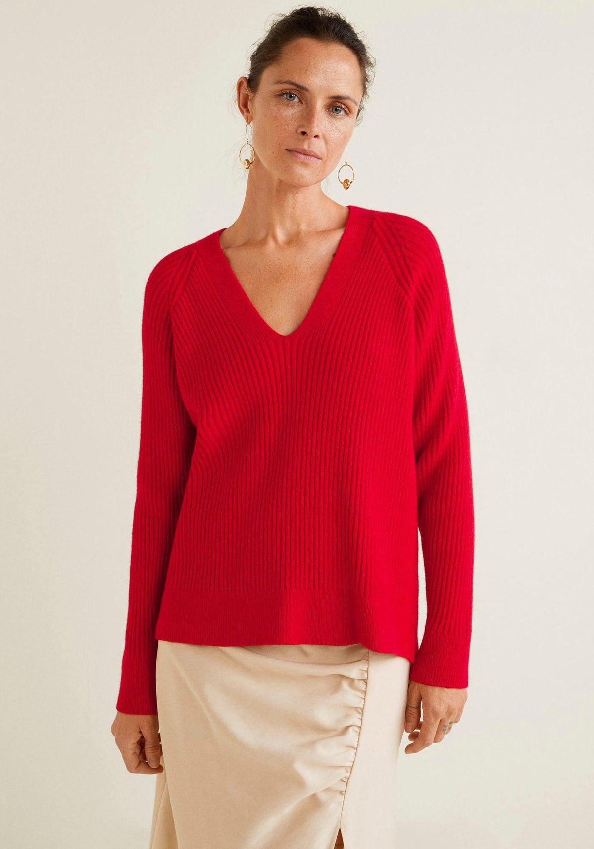 Pullover Orion V Neck rot - Gluecksboutique®