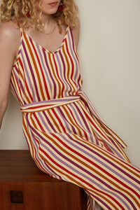 Nadya Dress Cassava Stripe King Louie - Gluecksboutique®