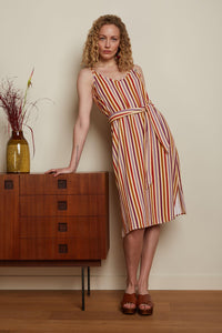 Nadya Dress Cassava Stripe King Louie - Gluecksboutique®