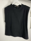 Big Shoulder Top schwarz - Gluecksboutique®