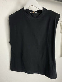 Big Shoulder Top schwarz - Gluecksboutique®