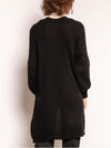 Cardigan mit Taschen, schwarz - Gluecksboutique®