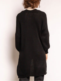 Cardigan mit Taschen, schwarz - Gluecksboutique®