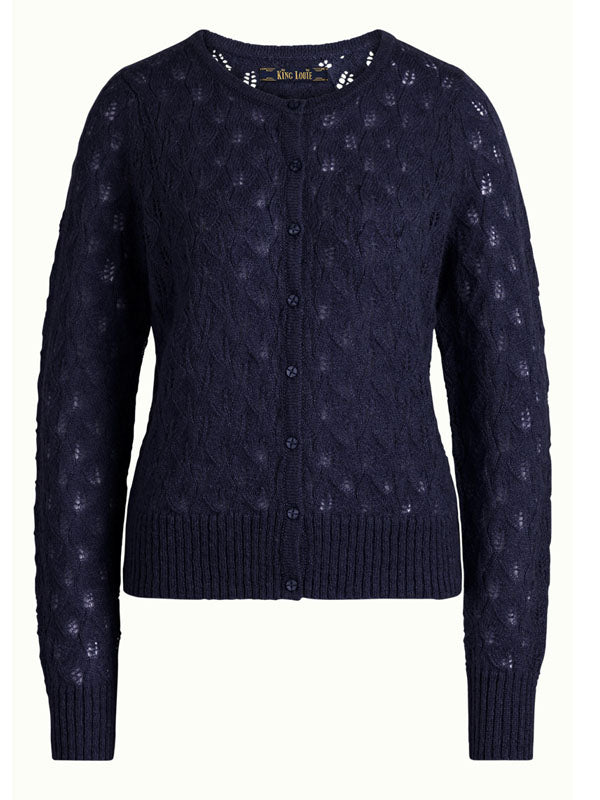 Cardigan Roundneck Vallina King Louie - Gluecksboutique®