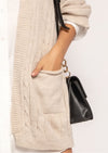 Cardigan mit Zopfmuster - Gluecksboutique®