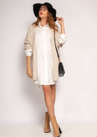Cardigan mit Zopfmuster - Gluecksboutique®