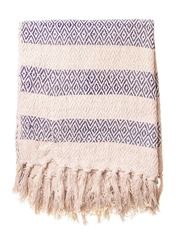 Sass & Belle Decke Blue Diamond Twill Blanket - Gluecksboutique®