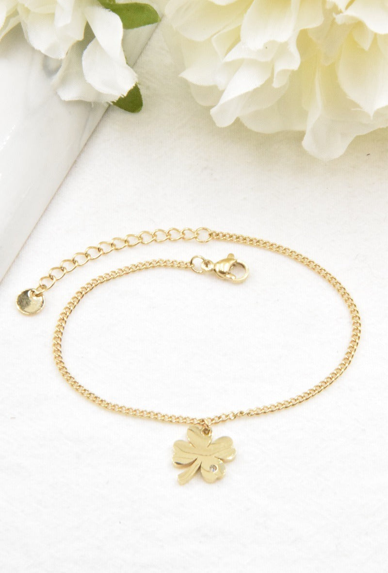 Armband mit Kleeblattanhänger - Gluecksboutique®