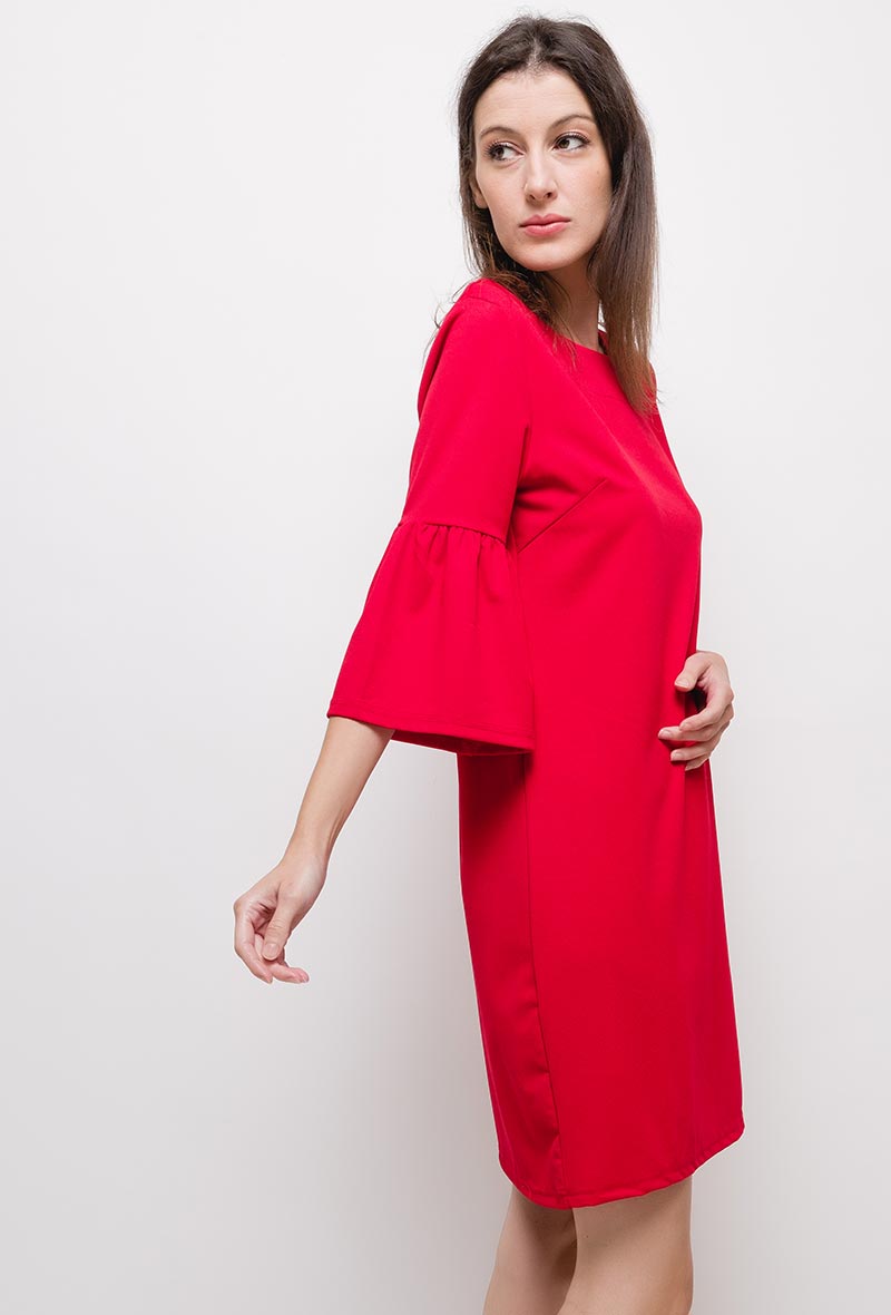 Minikleid mit Volantärmel - Gluecksboutique®