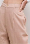 Hose aus Leinenmischung in vers. Farben - Gluecksboutique®