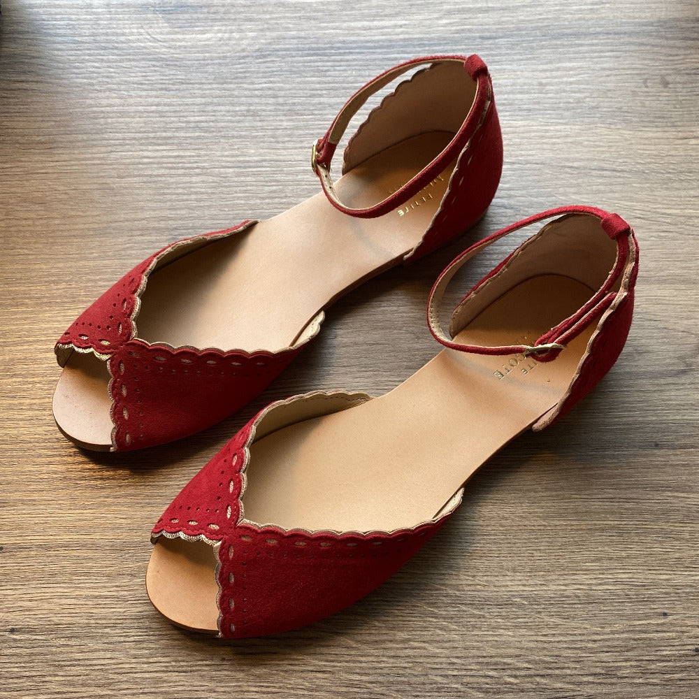 Sandalen Dickens Goat Petite Mendigote rot grenate - Gluecksboutique®