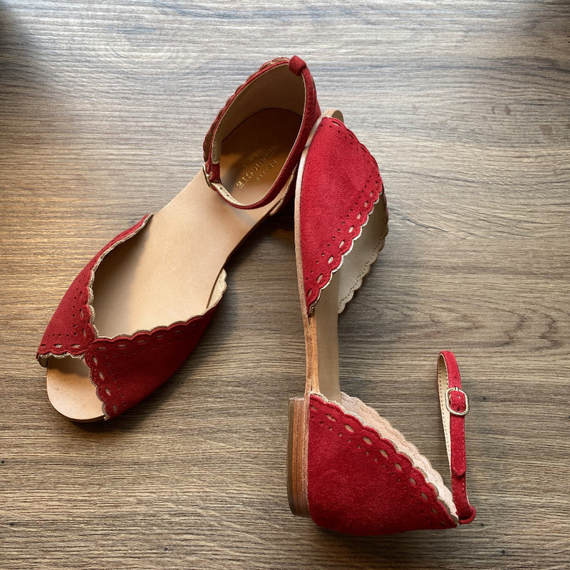 Sandalen Dickens Goat Petite Mendigote rot grenate - Gluecksboutique®