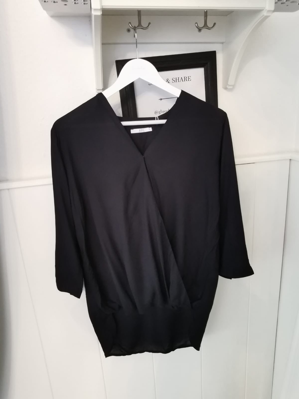 Bluse schwarz  - Gluecksboutique®